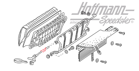 Resorte, bloqueo del asiento traserog, 8.67-                                                        