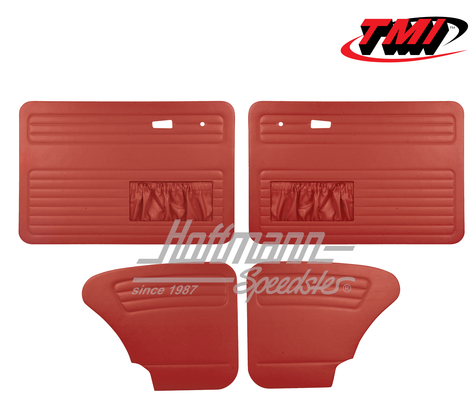 Paneles de puerta y de laterales, Escarabajo Sedán, 8.66-, rojo | 10-1129-17 | 055-7526