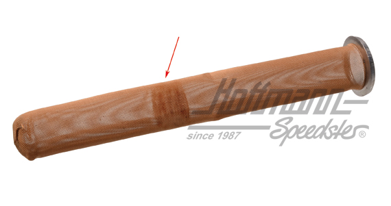 Tamiz, grifo de gasolina (metal), Porsche 356 | 644 201 225 00 | 020-0827-14