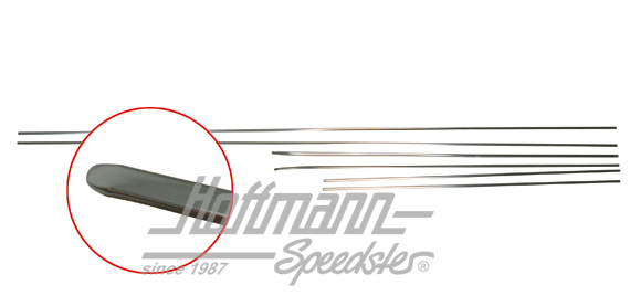 Kit de molduras, de 6 piezas, Golf Caddy, color plata | 171 898 111 Caddy | 180-1190