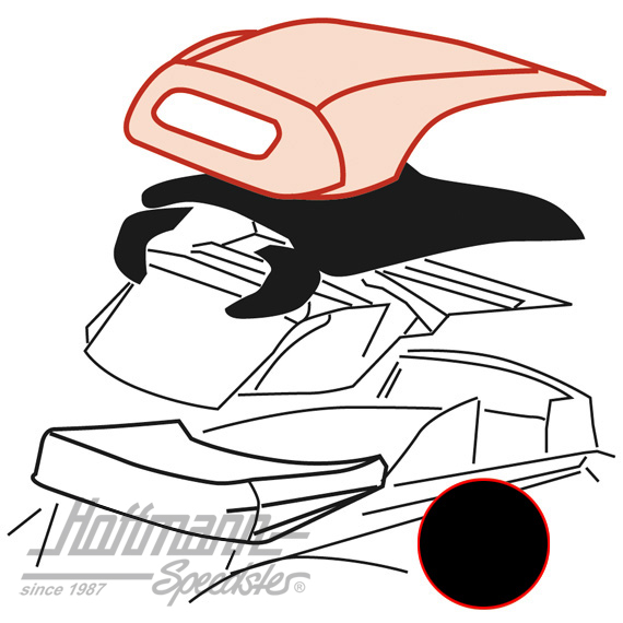 Capota, 8.63-.67, Sonnenland, negra |  | 020-4652-10