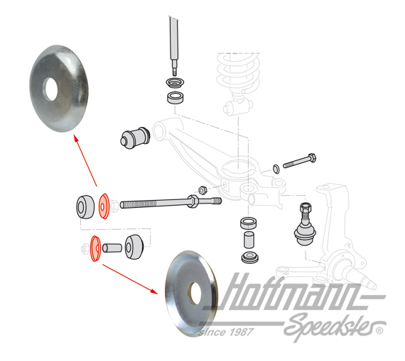 Arandela, tirante, Furgoneta T3, 5.79-7.92 | 251 407 069 | 330-1118