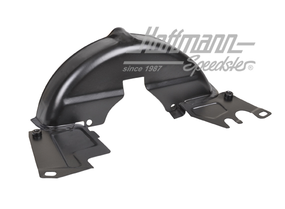 Chapa de cubierta inferior de la polea , negra | 113 119 533 L | 010-1510