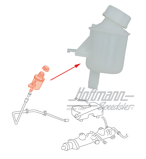 Depósito de líquido de frenos, superior, 8.68-7.72                                                  