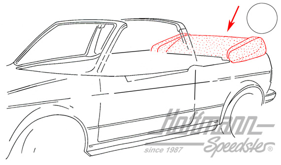 Funda de capota, 1.79-7.81, de piel sintética, blanca |  | 180-4920-50
