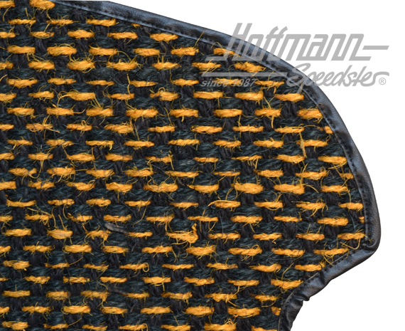 Alfombrillas, fibra de coco, 59-65, amarillo / negro                                                