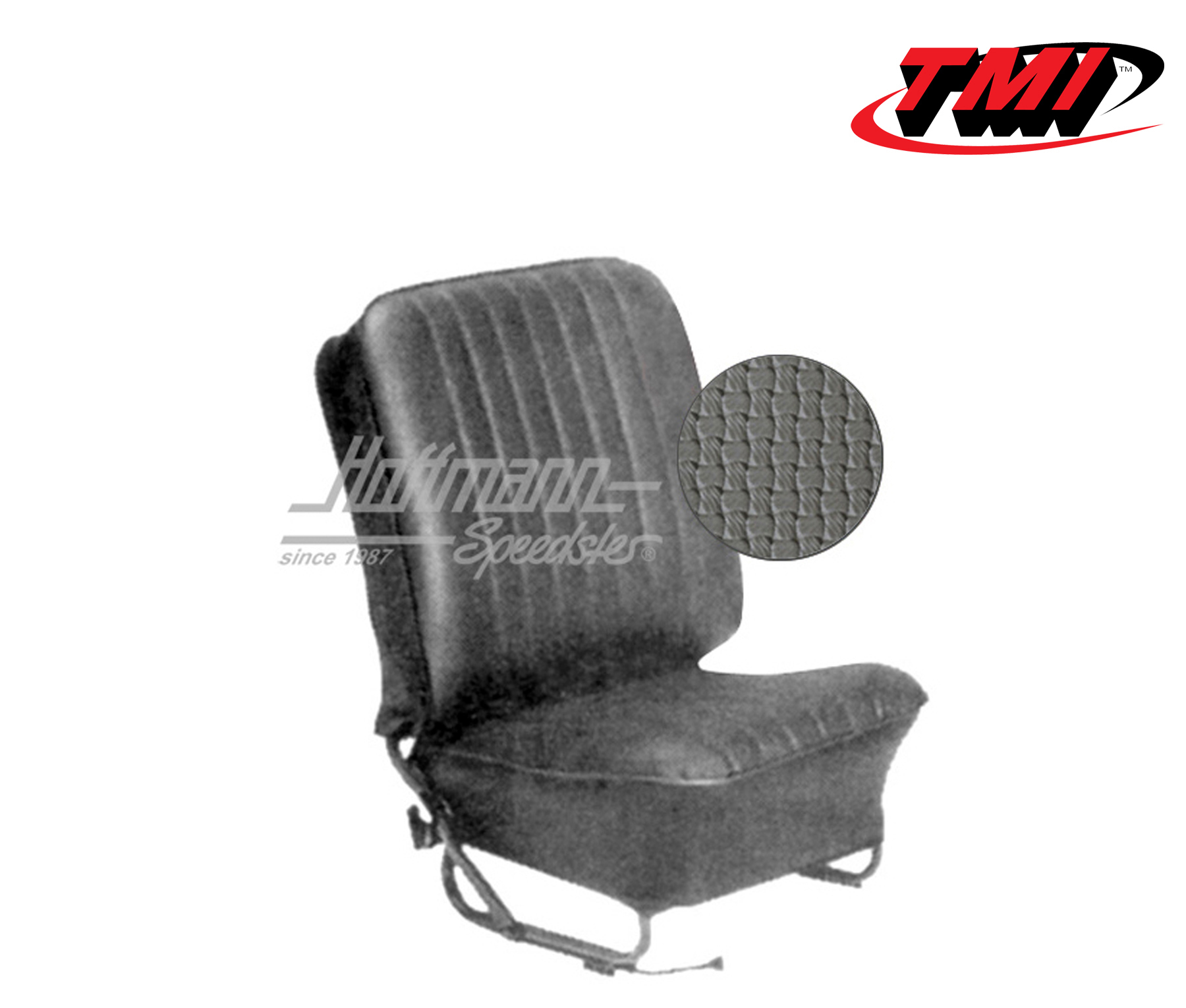 Fundas de asientos, Cabriolet, 57-64, tejido de cesta, gris | 43-1322-06 | 055-6635