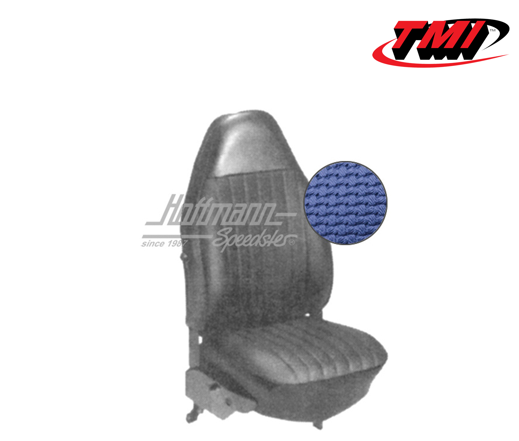 Fundas de asientos, Cabriolet, 72-73, tejido de cesta, azul | 43-1326-08 | 055-6220