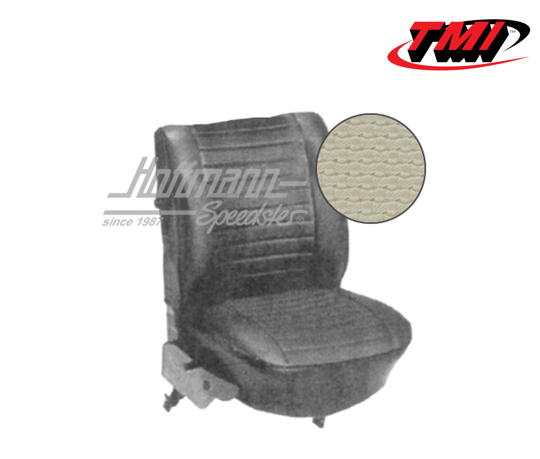 Fundas de asientos, Cabriolet, 8.73-7.76, tejido de cesta, blanco antiguo | 43-1332-05 | 055-6850