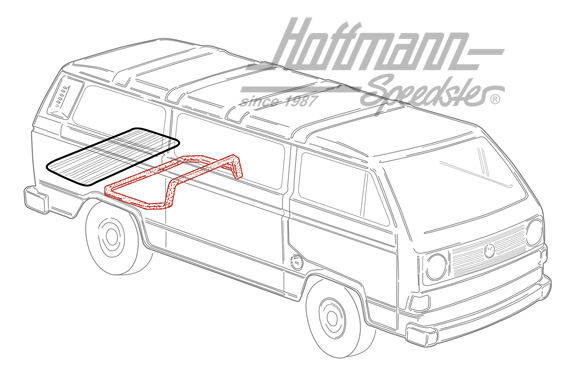 Junta de compartimento motor, T3, solo refrigerado por aire | 251 813 226 A | 350-0200