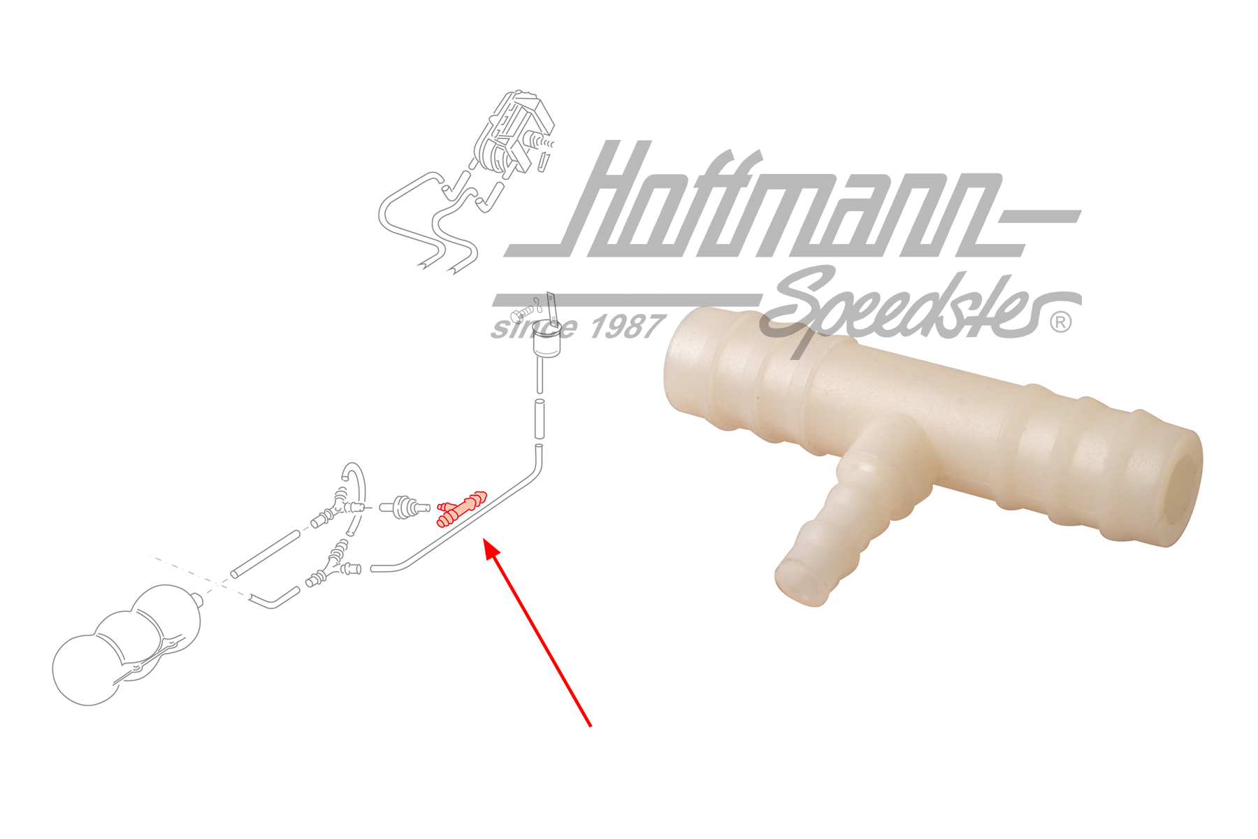 Pieza en T, bloqueo de diferencial, Snycro | 251 711 861 | 315-1000-08