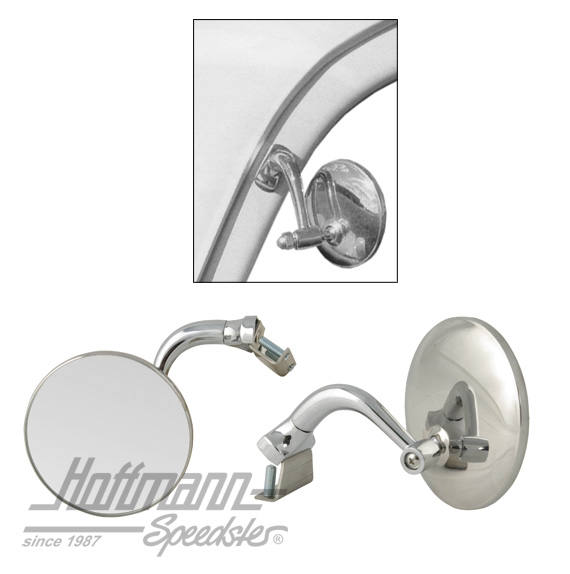 Retrovisor de sujeción puerta, "Hot Rod", izquierdo o derecho, 76 mm                                