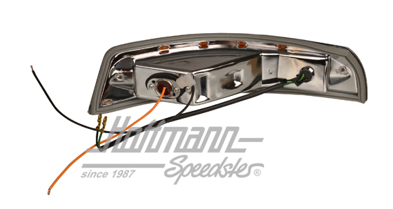 Piloto intermitente, amarillo/blanco, 65-68, izquierda                                              