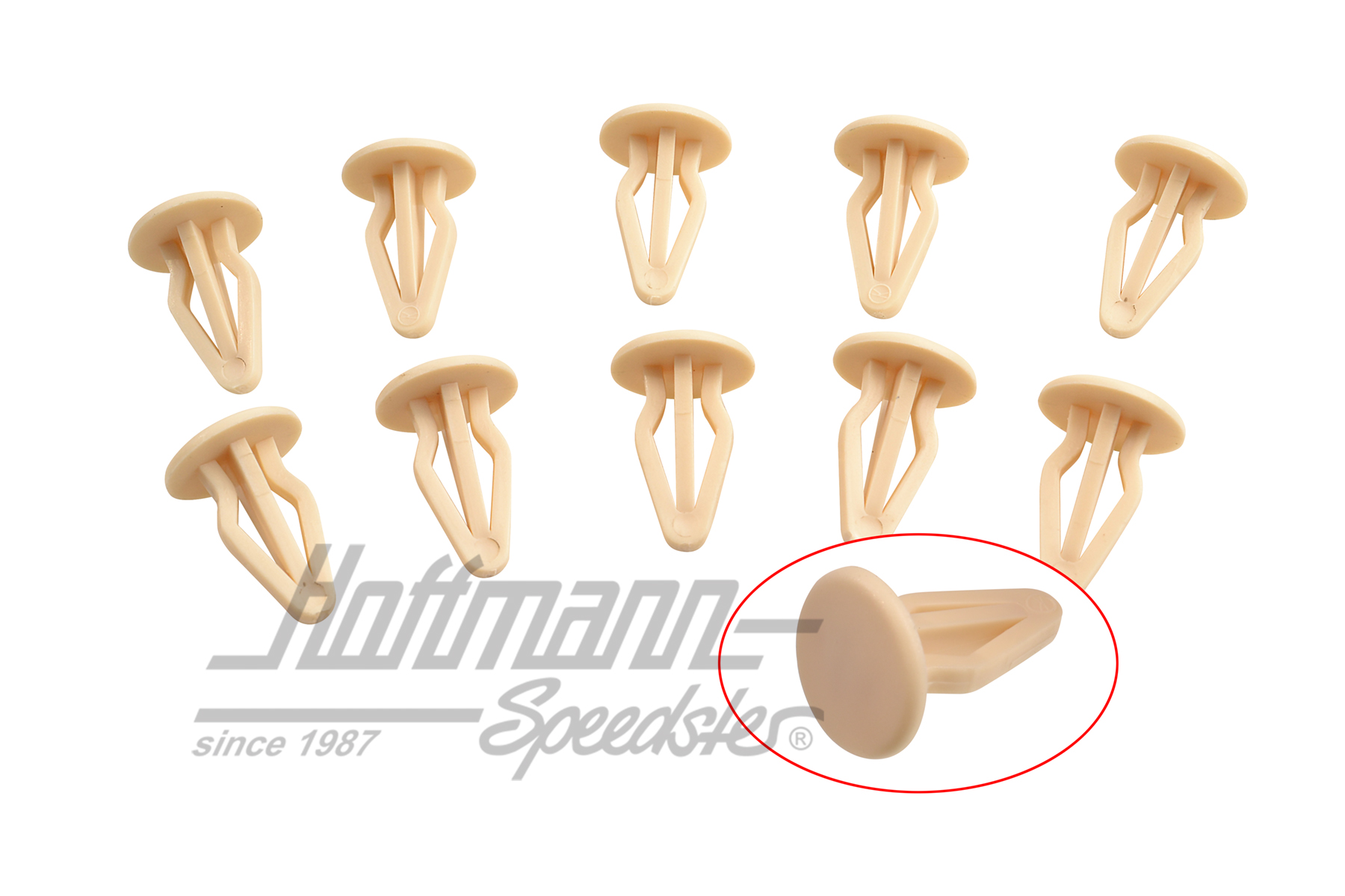 Clip, revestimiento lateral / posterior, blanco | 801 867 299  581 | 180-1912-16