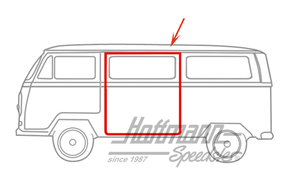 Junta de puerta corredera, 8.67-, izquierda | 214 843 791 | 090-6141