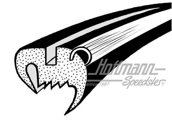 Junta de luneta trasera, 8.64-7.71 y 1.78- |  | 020-5531