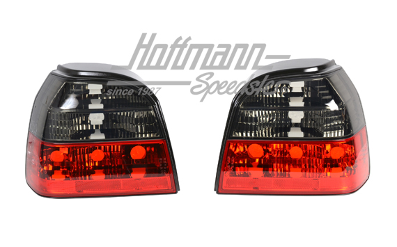 Pilotos traseros, Golf 3, negro / rojo / claro | RVG301RB | 219-4804