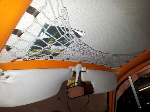 Redecilla de equipaje, interior en el techo, Escarabajo, marrón                                     