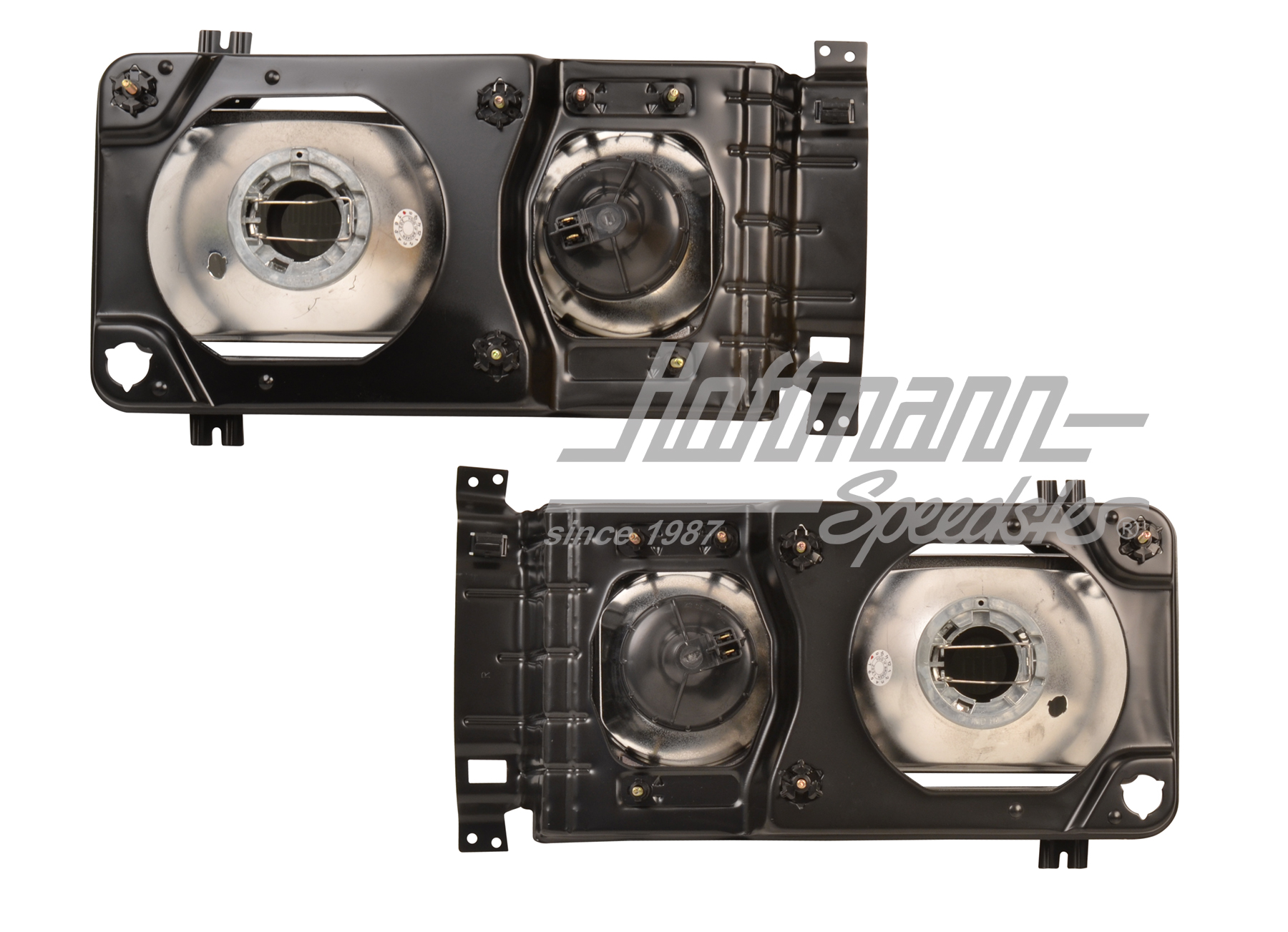 Juego de faros, Furgoneta T3, angular, negro                                                        