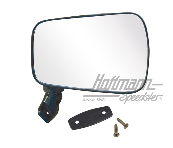 Retrovisor exterior, Golf 1, plástico, negro, dcho. | 171 857 502 D | 180-1130-02