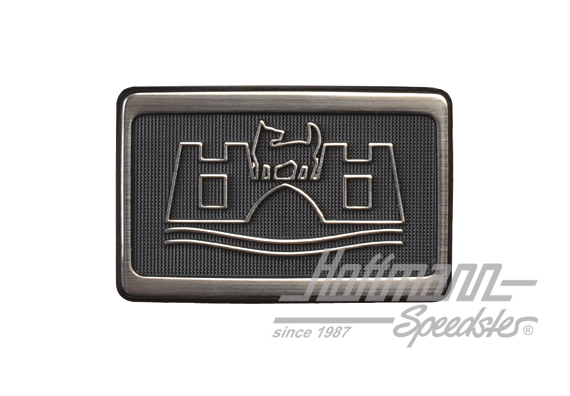 Logotipo, Wolfsburg, lateral, Golf 2 | 165 853 688 A GX2 | 208-6523-10