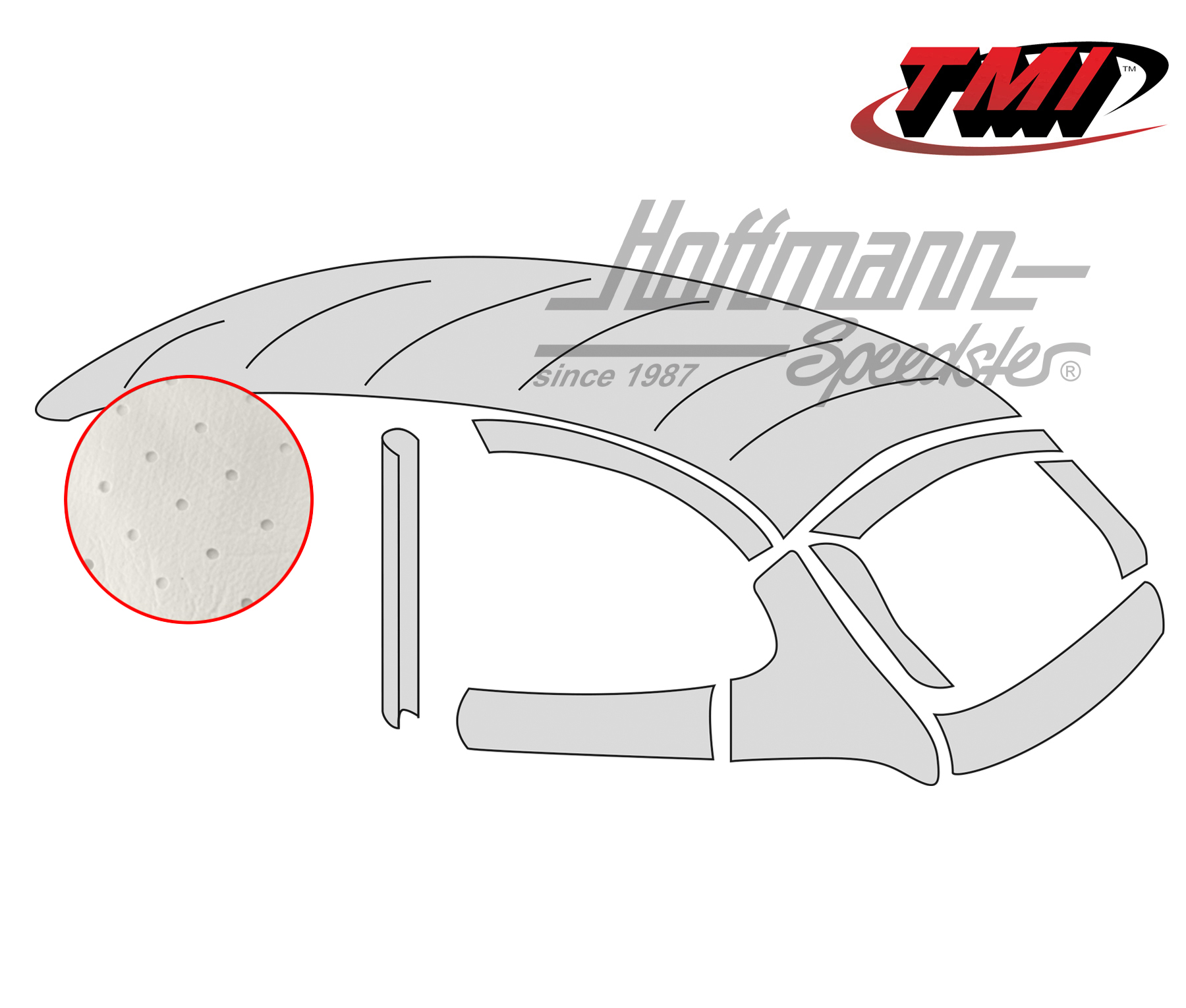 Techo, Style original, perforado, blanco antiguo, 60-62 | 20-1116-44 | 055-7192-10