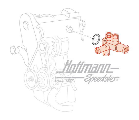 Brida del agua, para gasolina,  1.6-1.8, 88-93                                                      