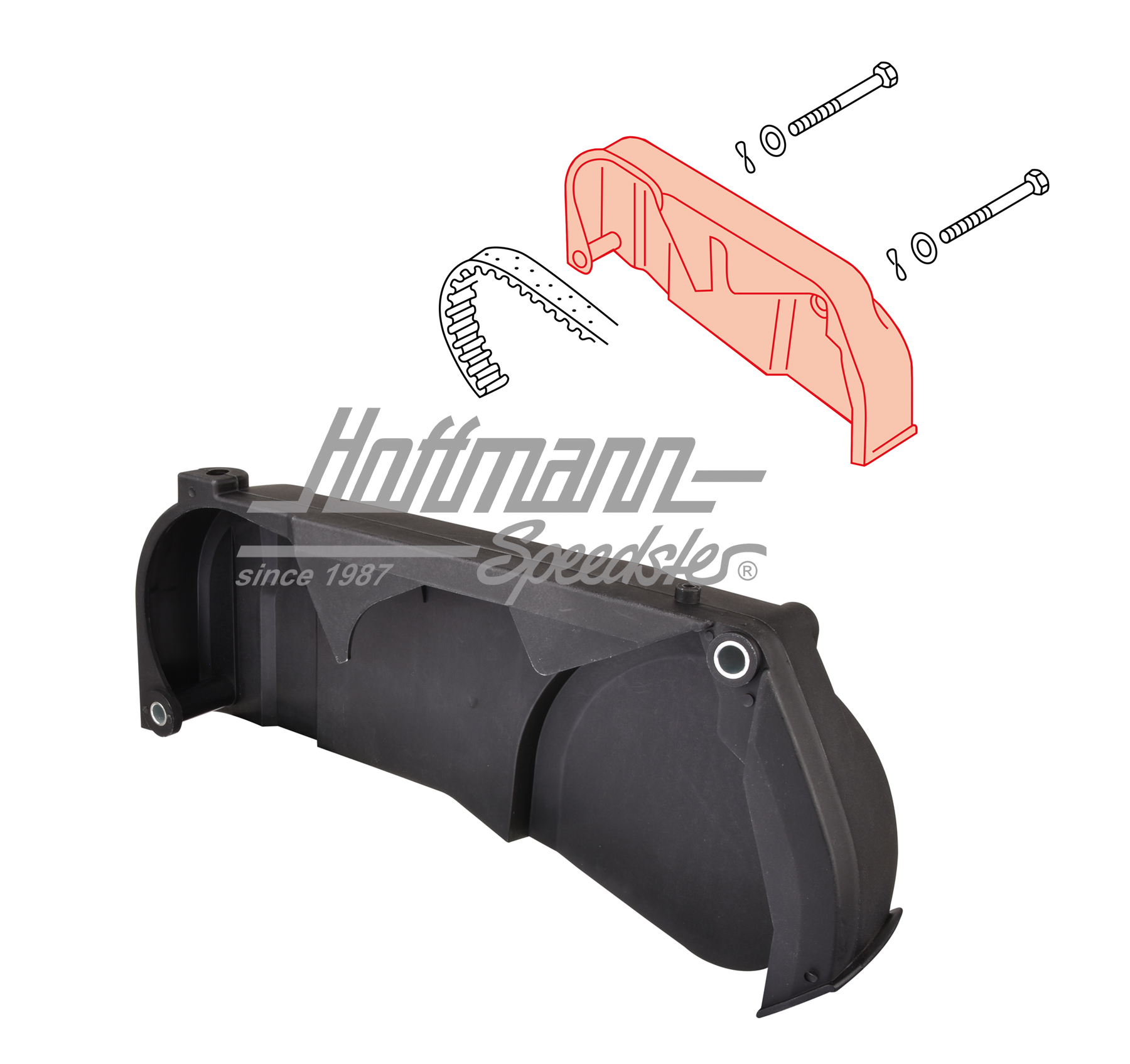 Cobertura, correa dentada, posterior, Furgoneta T4 | 074 130 133 C | 401-1300-20