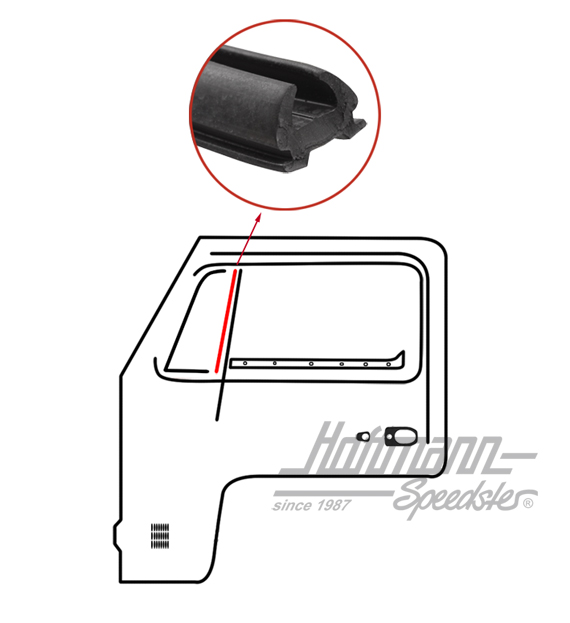 Junta para ventanilla triangular, vertical | 211 837 465 | 090-6165