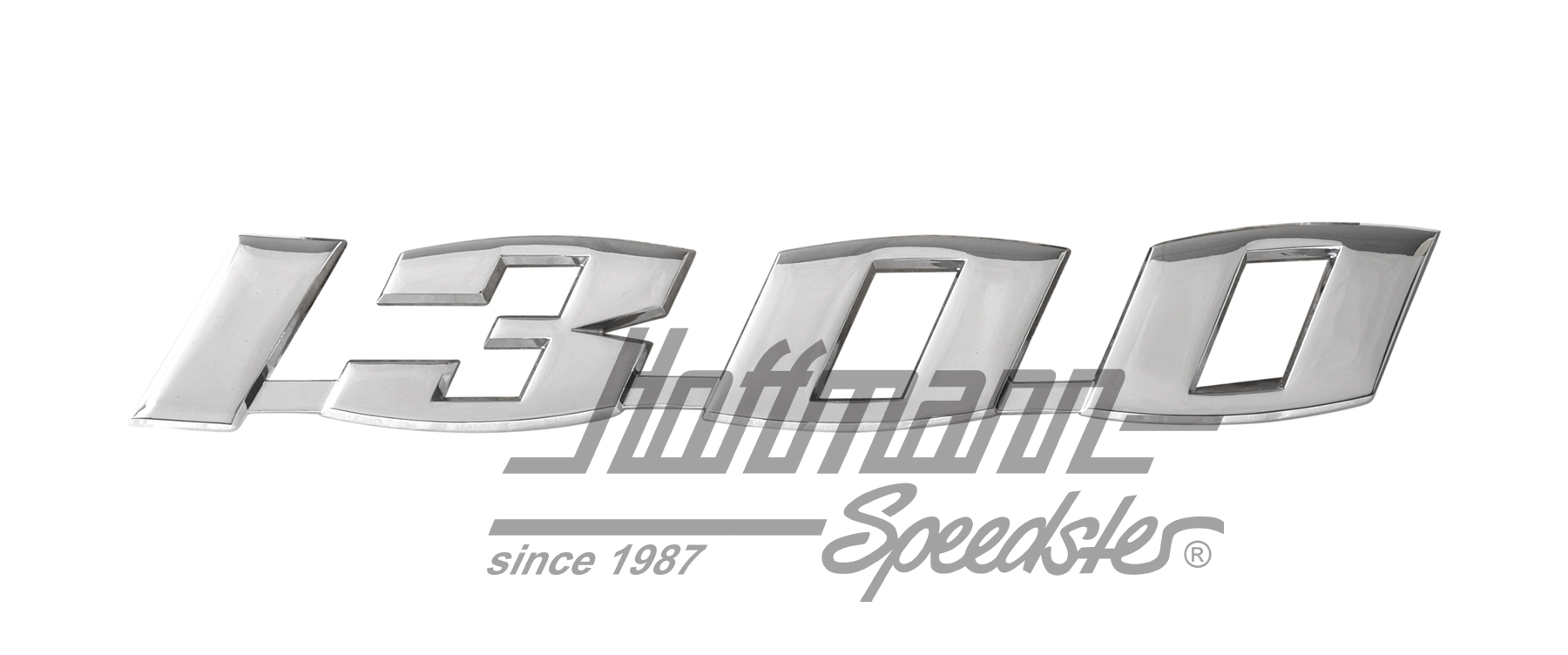 Logotipo "1300", 15.5 x 2.5 cm, cromado | 113 853 687 | 020-6067-01