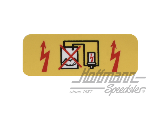 Pegatina  "Zündspule" (no medir) | 911 701 200 55 | 580-8055