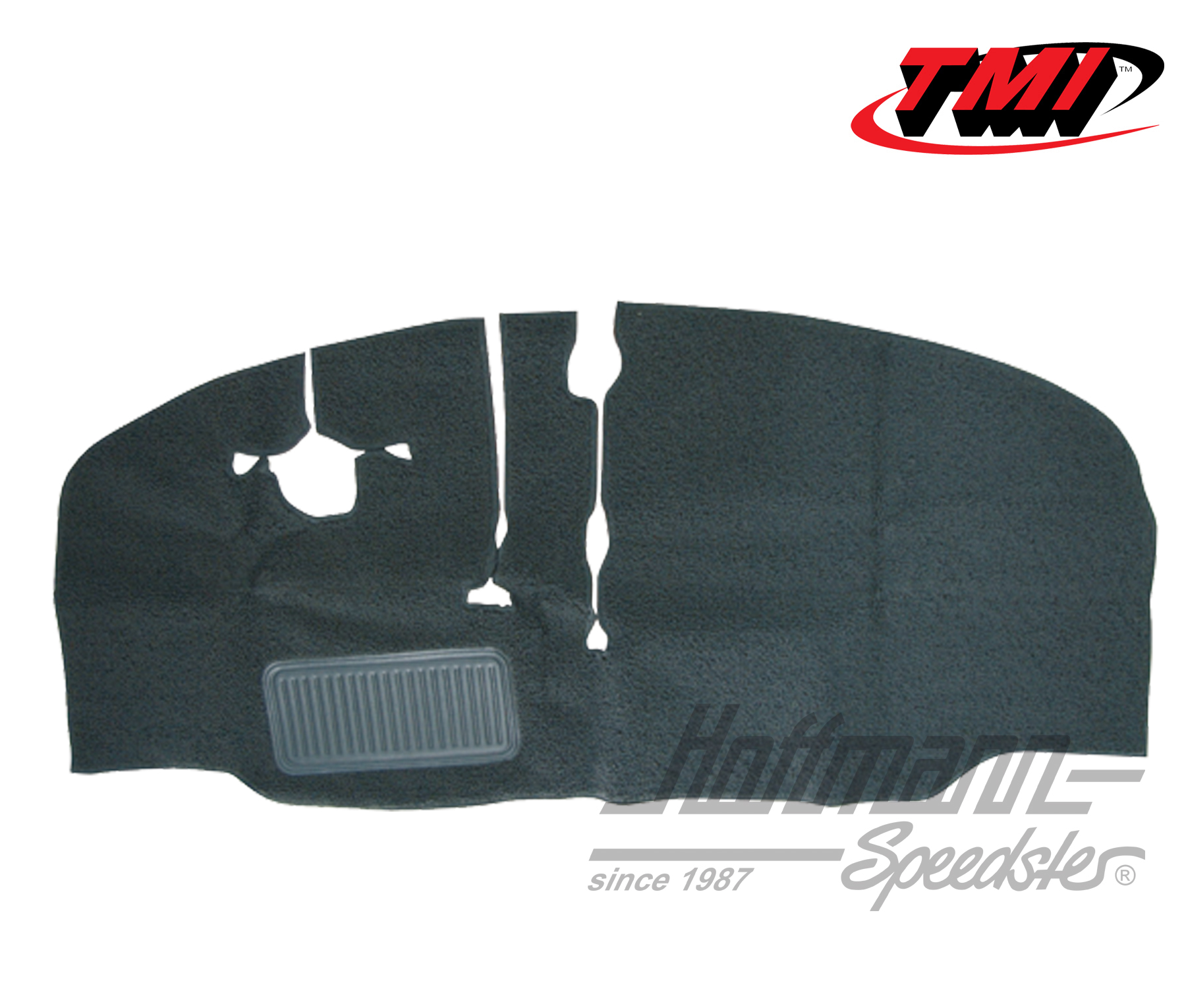 Alfombrilla, espacio para los pies, Furgoneta T2, 67-72, gris | 34-F2104-407 | 098-0011