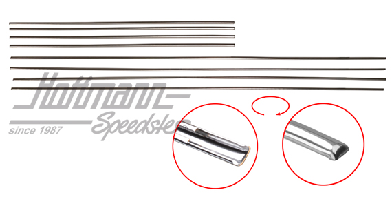 Molduras de ranura, de 8 piezas, 10.52-7.64 | 151 898 500 M | 020-5059