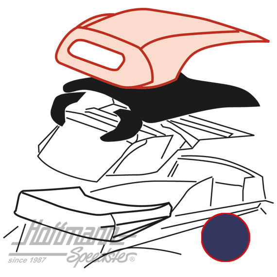 Capota, 8.72-.80, Sonnenland, azul |  | 020-4672-40