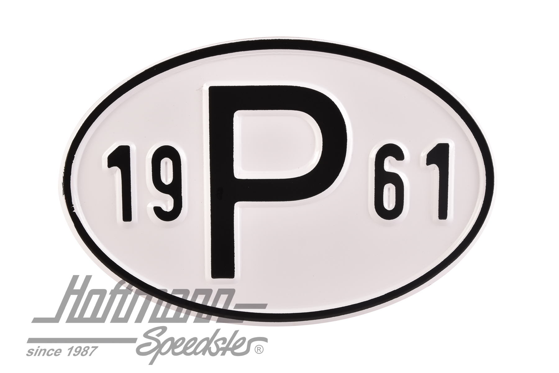 Placa de nacionalidad "P" (Portugal), "1961", aluminio |  | 020-2405-61