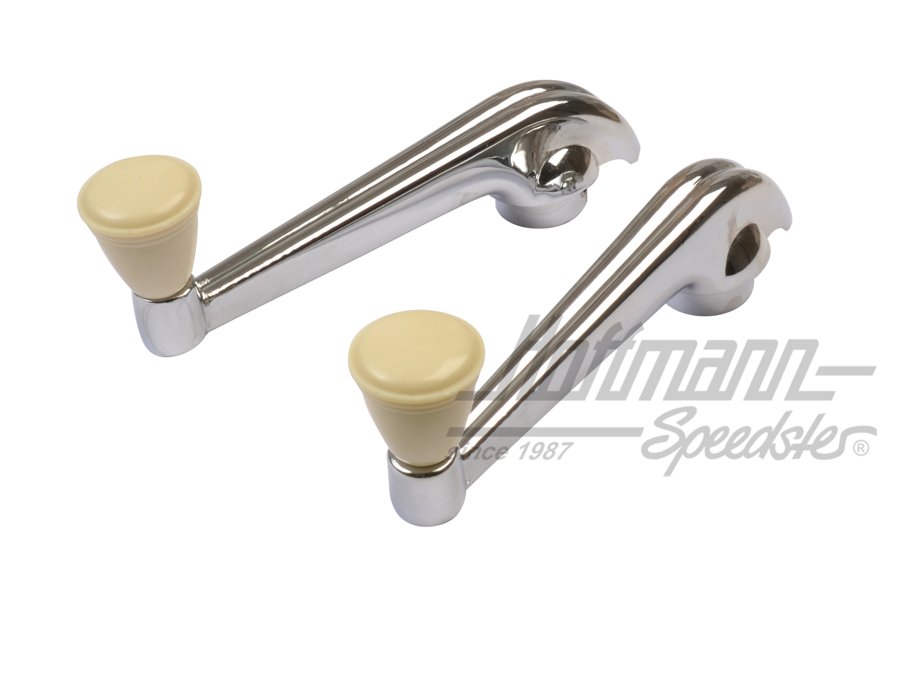 Manivela alzacristales, cromada/blanco antiguo, forma antigua | 113 837 581 | 020-2372-03