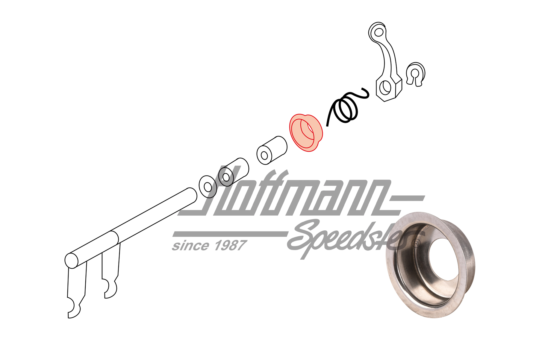 Guía, muelle de retorno, -8.71 | 111 141 727 | 020-4534-08