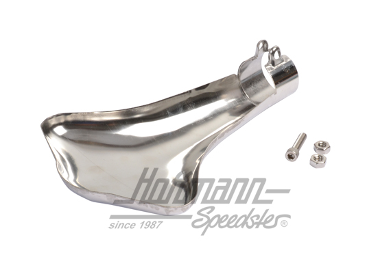 Embellecedor escape, Shark Tail, aluminio pulido                                                    