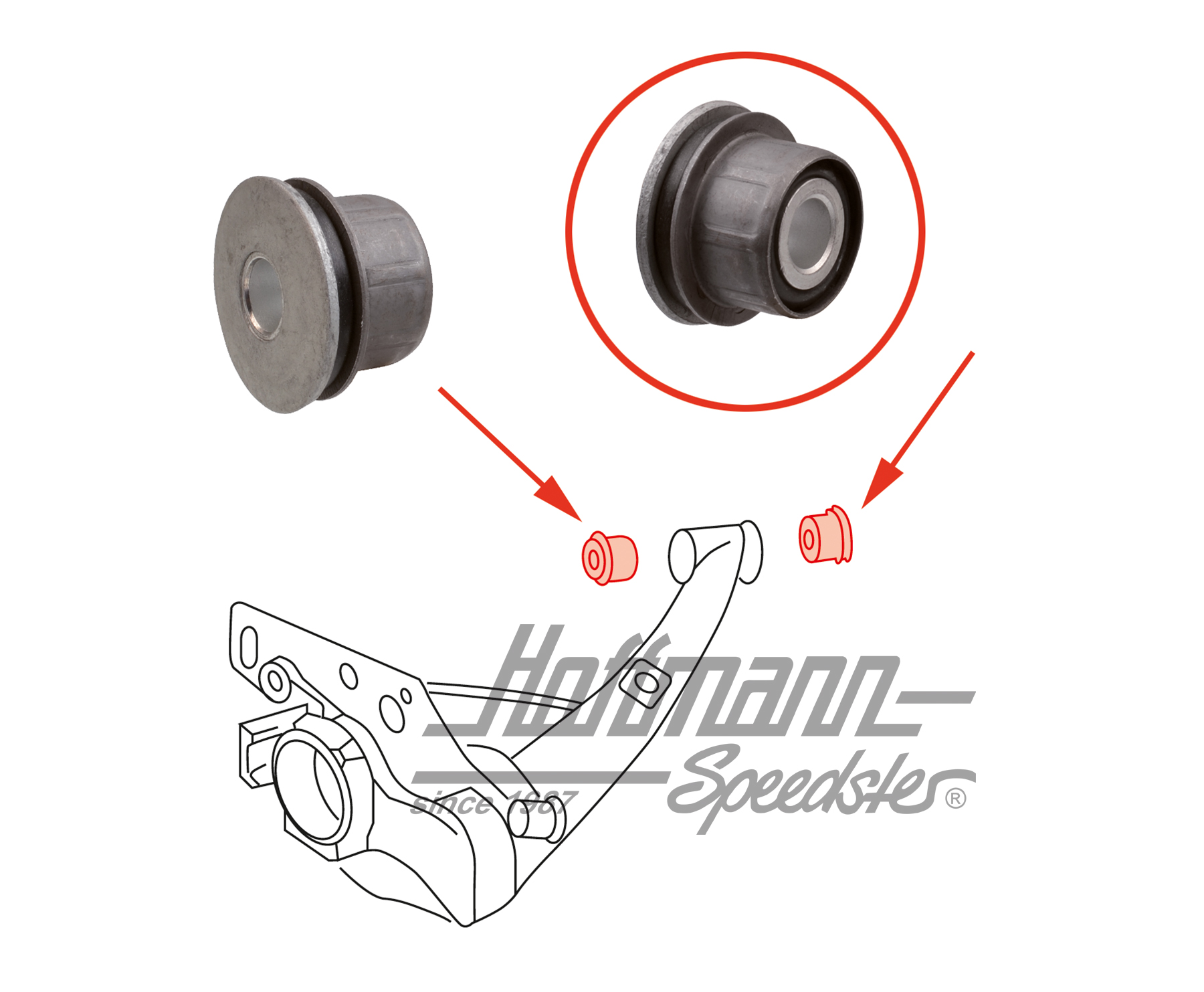 Cojinete, guía de eje, posterior, 911
 | 901 331 059 00 | 521-5810