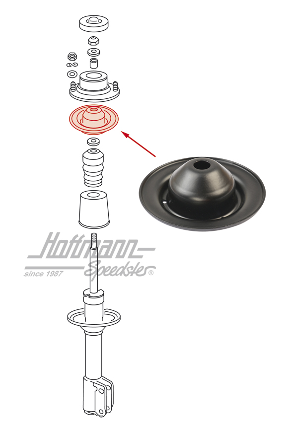 Platillo de resorte, anterior, superior, Golf 1                                                     