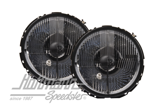 Juego de faros, H4, negro/retículo | 171 941 753 A | 020-4428