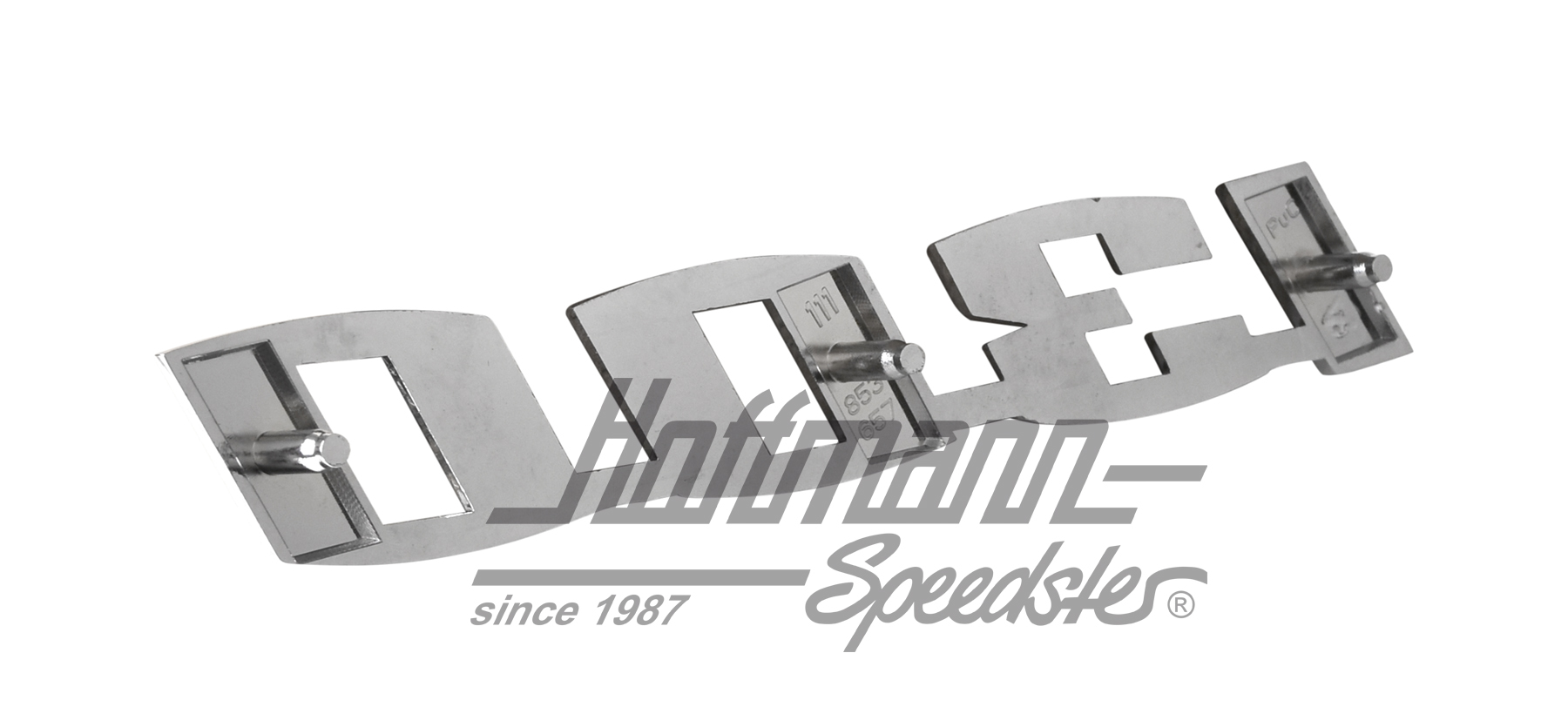 Logotipo "1300", 15.5 x 2.5 cm, cromado                                                             