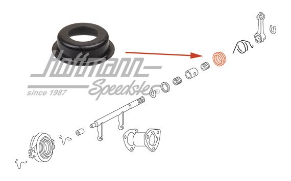 Guía, muelle de retorno, 8.71- | 111 141 727 A | 020-4534-10