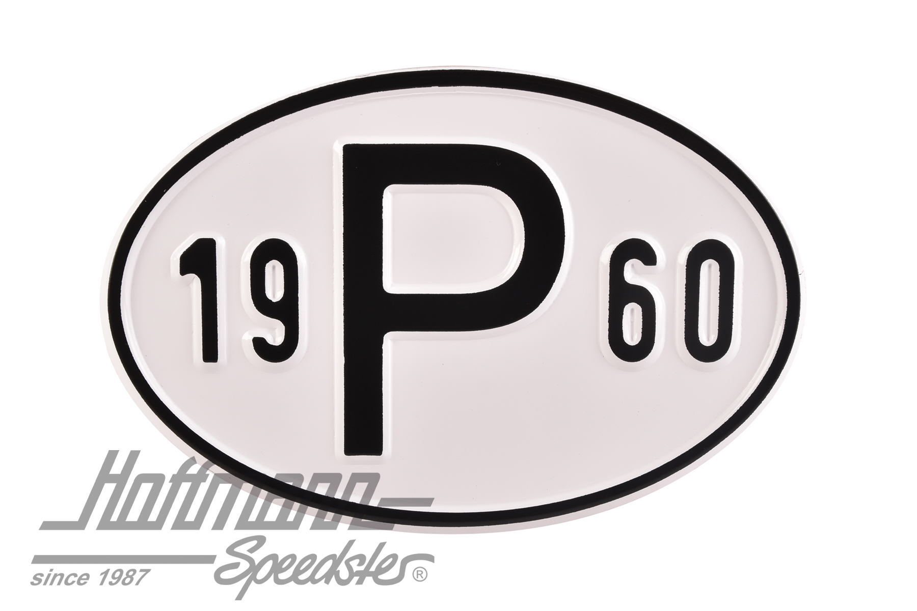 Placa de nacionalidad "P" (Portugal), "1960", aluminio |  | 020-2405-60
