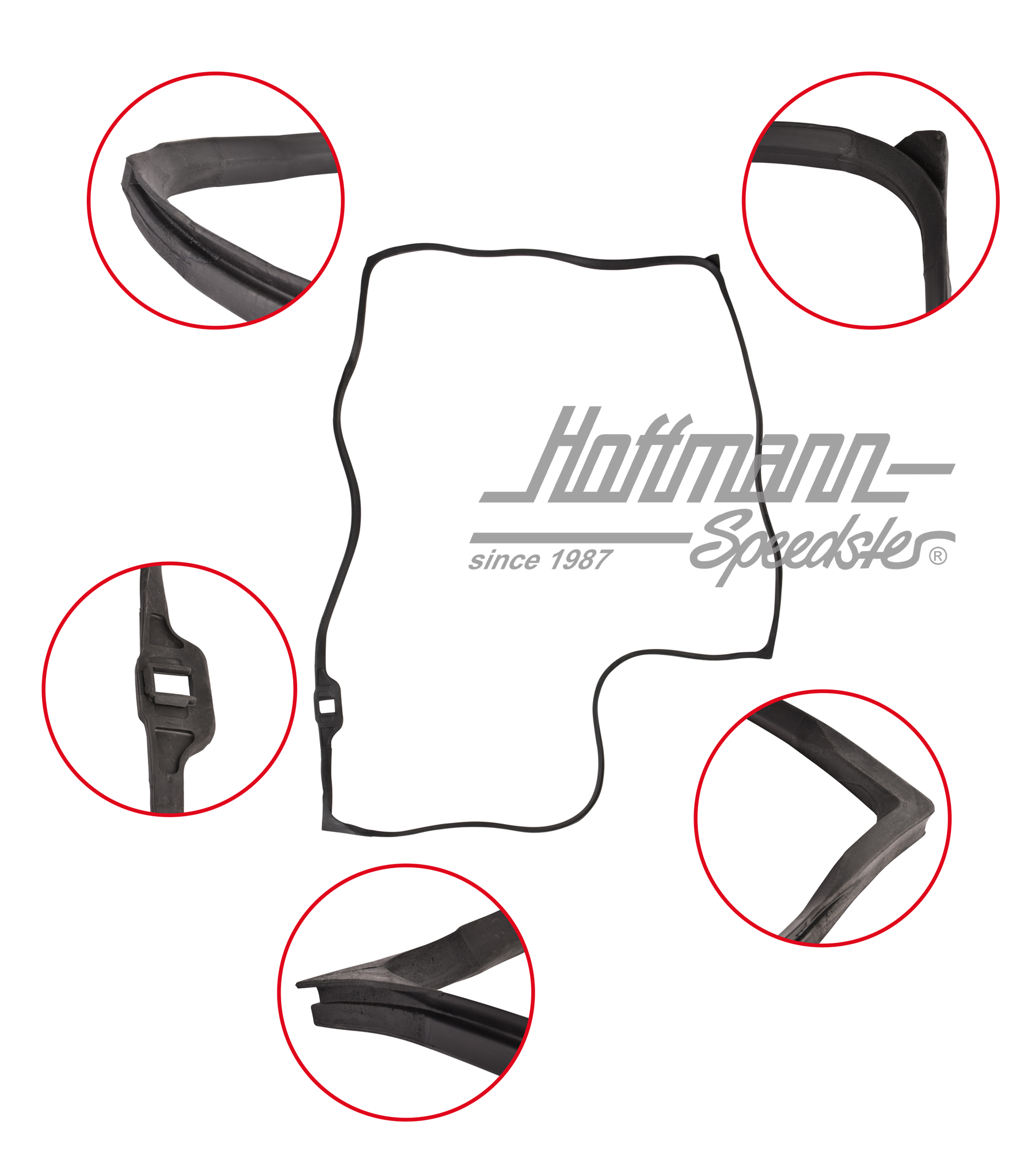 Junta de puerta, Furgoneta T2, 8.67-7.79, derecha, Calidad superior  
 | 211 831 722 D | 090-6102