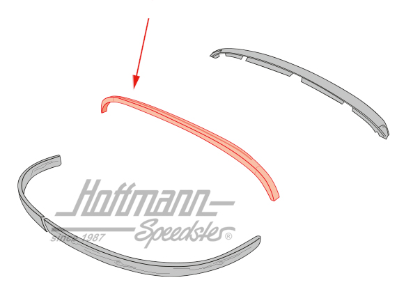 Contracercho sobre luna trasera, 12.68- (madera) | 141 871 871 B WD | 060-4100-14