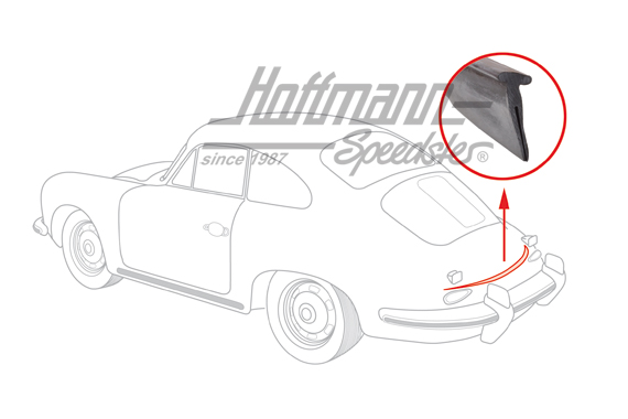 Junta de compartimento motor, posterior, 356 B/C                                                    