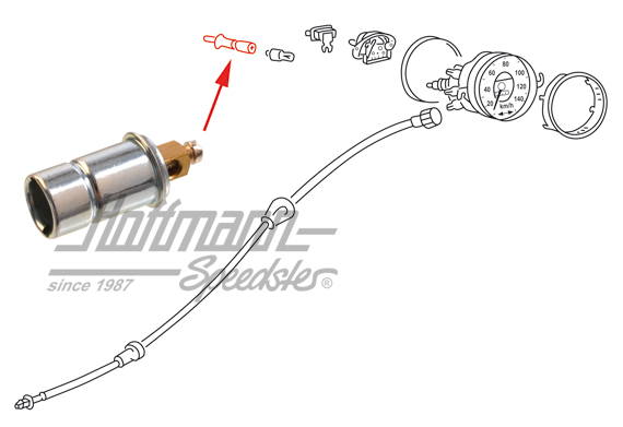 Portalámparas, iluminación de indicador de velocidad (atornillable) | 111 957 357 | 020-4431-05