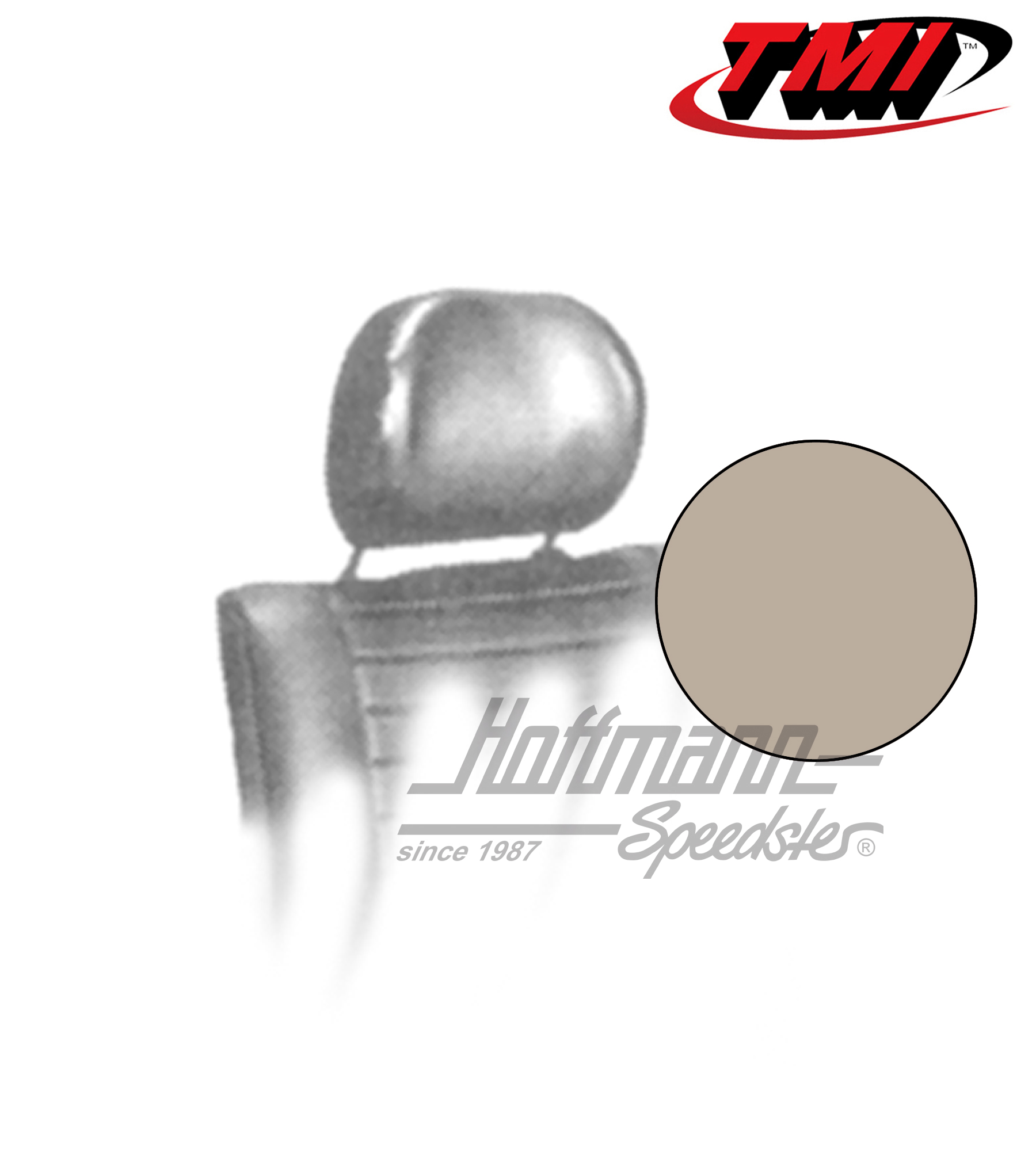 Fundas de reposacabezas, 8.75-, beige | 43-1010-14 | 055-7030