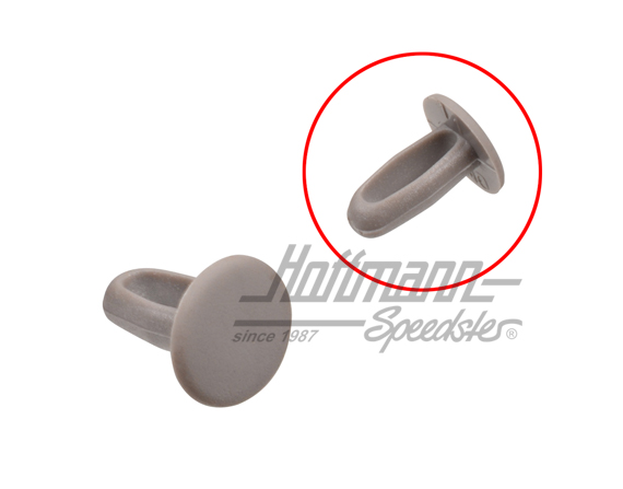 Clip, revestimiento superior, Furgoneta T2, gris | 211 843 487  M60 | 097-1038-32